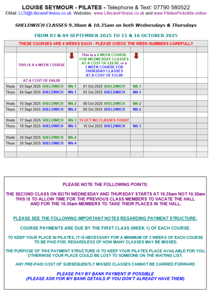 Sheldwich timetable